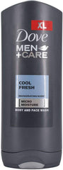 Dove Men Care: texture mousseuse sur la peau pour rinçage facile