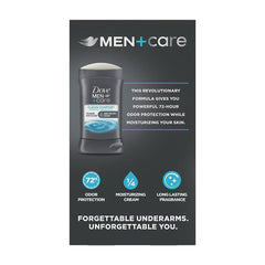 Dove Men+Care déodorant sans aluminium, emballage recyclable pour une routine responsable.