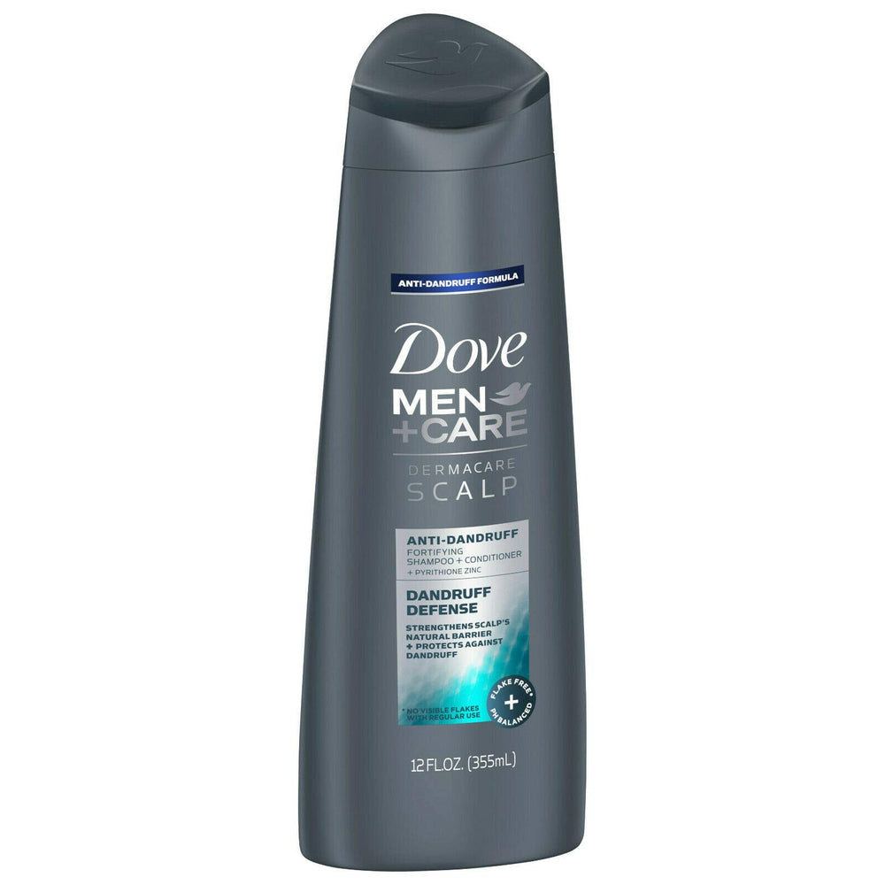 Dove Men+Care Dermacare Scalp Dandruff Defense - bouteille 2 en 1 pour cheveux sans pellicules.