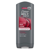 Dove Men+Care Deep Clean : bouteille exfoliante pour hydratation durable.