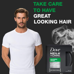 Crème de coiffage Dove Men+Care – application facile et fini léger.