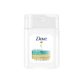Bouteille Dove mini-shampoing hôtel avec bouchon rabattable, pratique pour les séjours