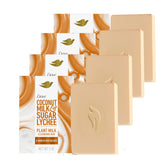 Dove Plant Milk Cleansing Bar shows coconut milk texture for a creamy cleanse.