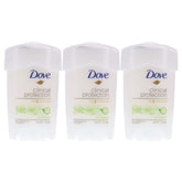 Dove Protection Clinique Frais Essentiels, vue groupe montrant le lot triple et sa fraîcheur.