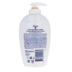 Dove Purely Pampering mousse veloutée vanille, soin mains quotidien.