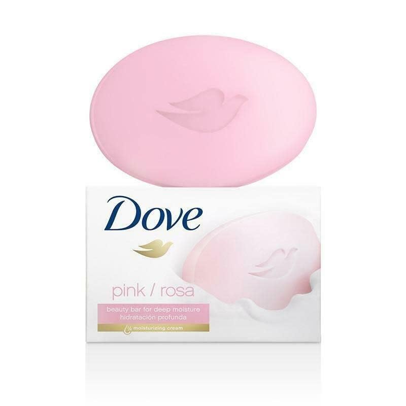 Dove Savon crème Beauté Rose – barre rosée hydratante pour peau douce.