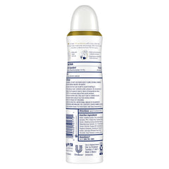 Dove Secrets Nourrissants spray-sec quotidien, sans parfum, pour confort et protection.