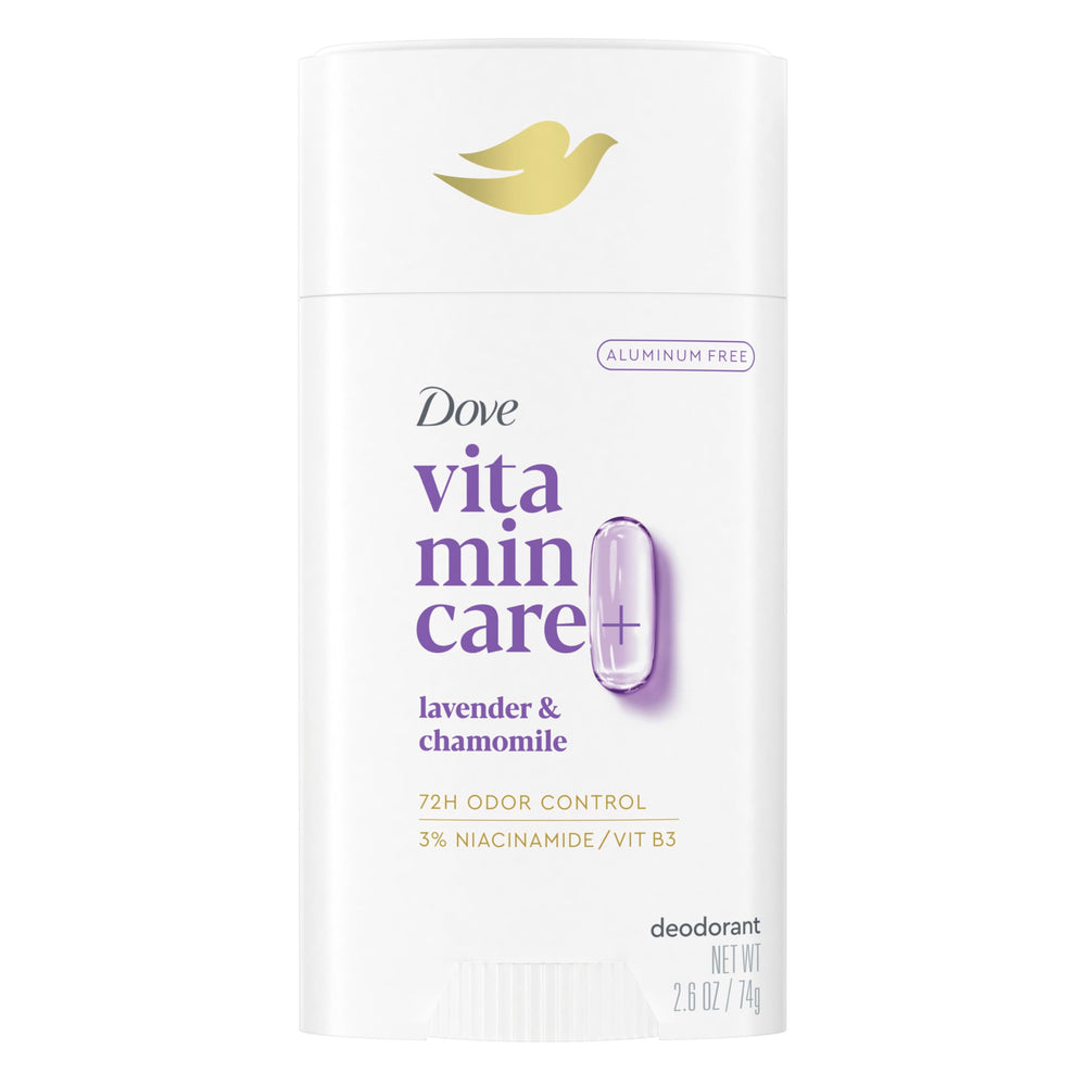 Dove VitaminCare+ Stick Lavande Camomille, protection longue durée sans aluminium.