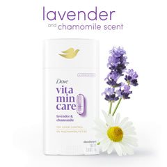 Dove VitaminCare+ avec Vitamine B3 pour nourrir la peau des aisselles.