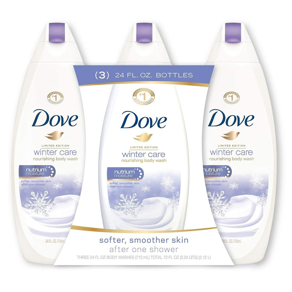 Dove Winter Care: pack de 3 bouteilles 24 oz pour hydrater et protéger la peau.