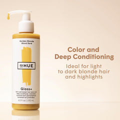 dpHUE Gloss+ Golden Blonde – versement fluide, application facile pour une couleur éclatante.