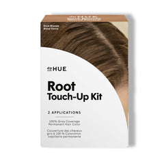 dpHUE Kit Retouche Racines Blond Foncé – Bouteille couleur pour couvrir les gris.