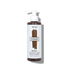 dpHUE Gloss+ brun clair – bouteille révélant couleur subtile et brillance naturelle.
