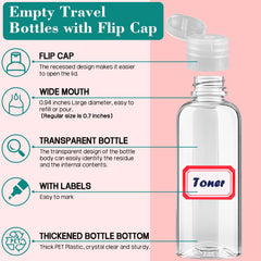 Bouteilles plastique DPLASKA 100 ml, pression douce pour dosage précis