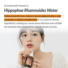 Dr.Althea Vitamine C Serum: peau lumineuse après utilisation quotidienne.