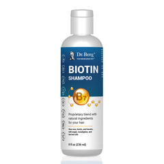 Dr. Berg Biotine Shampoing - bouteille élégante pour cheveux nourris et brillants