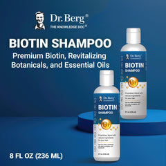 Dr. Berg Biotine Shampoing - huile d'argan visible pour des cheveux plus brillants