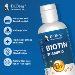 Dr. Berg Biotine Shampoing - texture soyeuse prête à l'utilisation