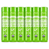Dr. Bronner’s Baume à Lèvres bio, emballage six-pack pratique.