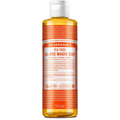 Savon Pur-Castile Dr. Bronner's à l'arbre à thé, bouteille de 8 oz prête pour l'usage polyvalent