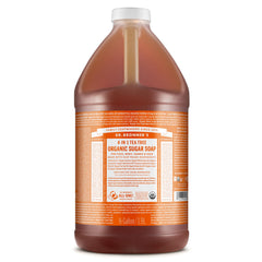 Savon Dr. Bronner's sucre biologique arbre à thé, bouteille 64 oz pour nettoyage polyvalent
