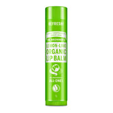 Baume lèvres Dr. Bronner's citron-lime dans la bouteille, hydratation durable.