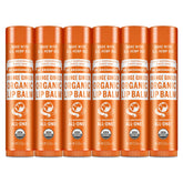 Baume à lèvres Dr. Bronner’s ensemble six tubes Orange Gingembre pour hydrater durablement