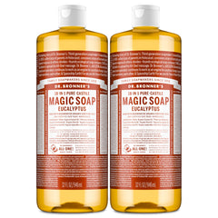 Dr. Bronner’s eucalyptus: la bouteille 32 oz, rafraîchit la peau après la douche.