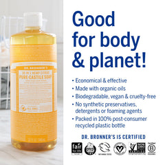 Ingrédients biologiques et équitables utilisés par Dr. Bronner's Citrus