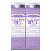 Dr. Bronner's Lavande, recharge-liquide 32oz, pratique pour corps et linge.