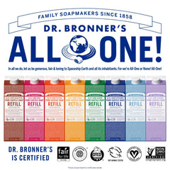 Dr. Bronner's Lavande, utilisation corps et cheveux, savon tout-en-un.