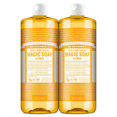 Dr. Bronner's Savon Citrus en lot de 2 x 946 ml, affichage bouteilles