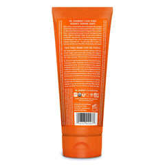 Mousse de rasage cremeuse Dr. Bronner's prête à l'application.