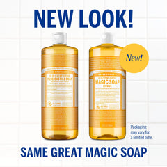 Mousse riche et douce de Dr. Bronner's Citrus sur peau