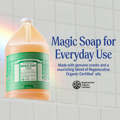 Dr. Bronner's mousse riche amande: sensation douce sur la peau.