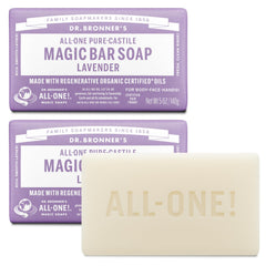 Dr. Bronner's barre lavande duo, mousse riche pour soin tout-en-un