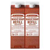 Dr. Bronner’s Refills eucalyptus – bouteille polyvalente pour corps et linge.