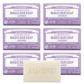 Dr. Bronner’s Lavande – barre savon mousse riche pour visage et corps.
