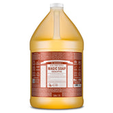 Dr. Bronner's Savon Liquide Eucalyptus, bouteille visible, mousse généreuse pour la peau.