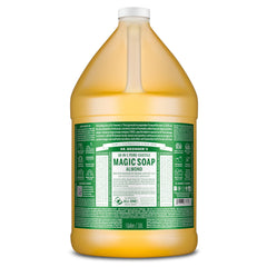 Dr. Bronner's savon pur-castile amande: bouteille et utilisation polyvalente naturelle.