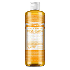 Dr. Bronner's Citrus Savon liquide Pure-Castile dans bouteille prête à l’emploi.