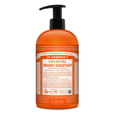 Dr. Bronner's Savon sucre bio – bouteille arbre à thé: lavage des mains hydratant.
