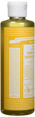 Tranche de citron avec Dr. Bronner's, parfum frais.