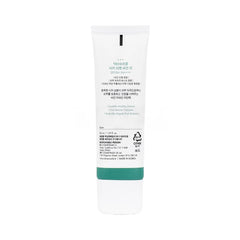 Texture close-up reveals a light, non-greasy vegan sunscreen ideal for daily use