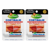 Dr. Dan's Cortibalm 2-pack, boîte pratique pour lèvres sèches et gercées.