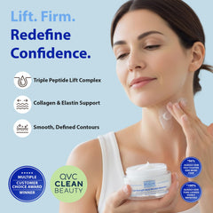Dr. Denese Crème Cou texture soyeuse prête à l’application.