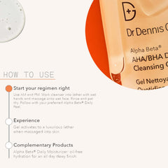 Dr Dennis Gross Alpha Beta – massage visage pendant l’application pour pores plus nets.
