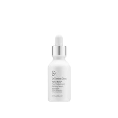 Dr. Dennis Gross Alpha Beta Serum, bouteille, pores plus nets et teint uniforme.