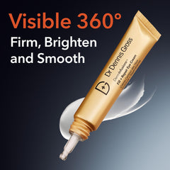 Crème contour des yeux Dr Dennis Gross DermInfusions, pot visible, texture onctueuse pour repulper légèrement.