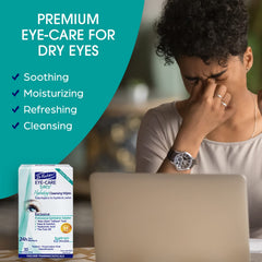 Démaquillage hypoallergénique avec Dr. Fischer pour les yeux sensibles.